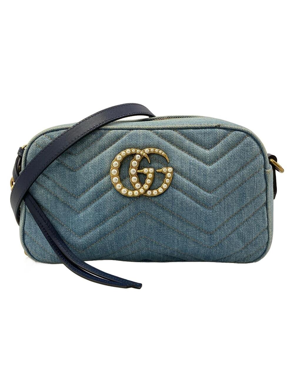Gucci Gg Marmont Blue Navy Denim #373561G12B